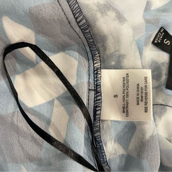 New Romeo & Juliet Couture Blue Multi-color Geometric Silky Fashion Shorts - Picture 13 of 13